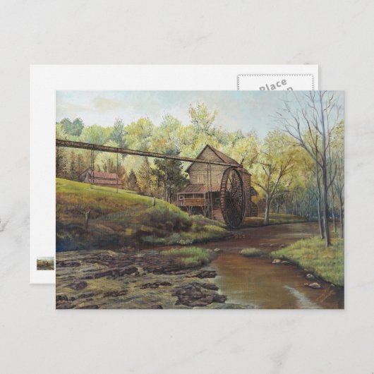 ポストカード – Watermill at Daybreak (正面/裏面)