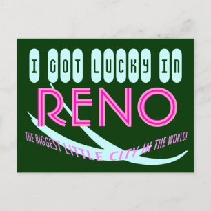 ポストカードRENO世界最大の小さな都市 ポストカード