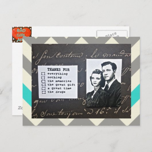 ポストカ感謝していーキ – ノートにフィット任意の大事な行事 ポストカード (正面/裏面)