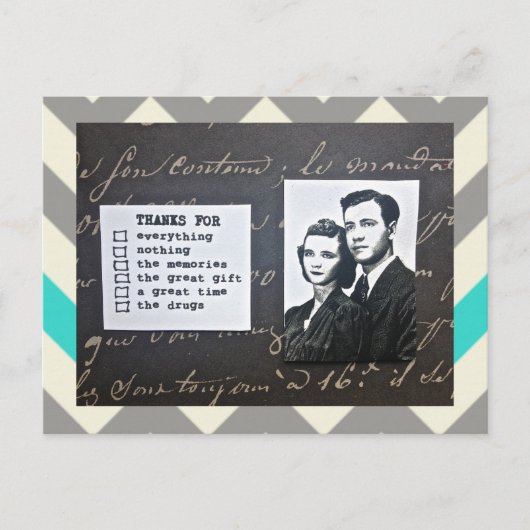 ポストカ感謝していーキ – ノートにフィット任意の大事な行事 ポストカード (正面)