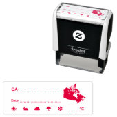 ポストクロスID CAカナダ天気予報 セルフインキングスタンプ (インサイチュ)