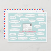 ポストクロッシングの吹き出し ポストカード (正面/裏面)