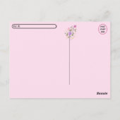 ポストクロッシングシェルジンジャーフラワーズフローラポストカード ポストカード (裏面)