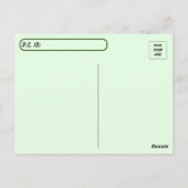 ポストクロッシングブルックリンズガーデンパーティーワイマラナー ポストカード (裏面)