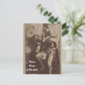 ポストクロッシングヴィンテージレディーイン鏡ポストカード ポストカード (スタンド正面)