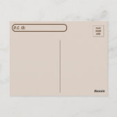 ポストクロッシングヴィンテージレディーイン鏡ポストカード ポストカード (裏面)