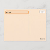 ポストクロッシング愛らしいヤギ葉書 ポストカード (裏面)