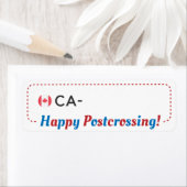 ポストクロッシング葉書ID CAカナダ葉書ラベル ラベル (インサイチュ)