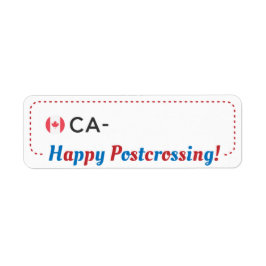 ポストクロッシング葉書ID CAカナダ葉書ラベル ラベル