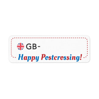 ポストクロッシング葉書ID GB UKポストクロスザーラベル ラベル
