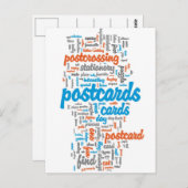 ポストクロッシング赤 ポストカード (正面/裏面)