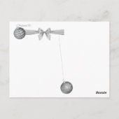 ポストクロッシング – ひげのドラゴンクリスマスをチーク ポストカード (裏面)