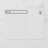 ポストクロッシング – コモド・ドラゴン葉書 ポストカード (裏面)