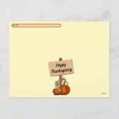 ポストクロッシング ティト、タズ&アニーの2025年感謝祭 シーズンポストカード (裏面)