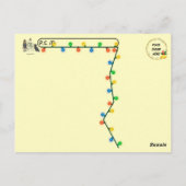 ポストクロッシング – ノバゴールデンレトリエバーのクリスマス ポストカード (裏面)