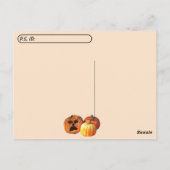 ポストクロッシング – パンプキングールハロウィーンポストカード ポストカード (裏面)