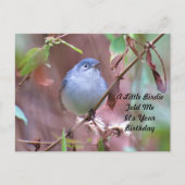 ポストクロッシング リトルバーディー バースデー ポストカード (正面)