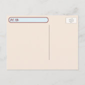 ポストクロッシング – ヴィンテージペットリスファインアートプリント ポストカード (裏面)