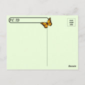 ポストクロッシング – （昆虫）オオカバマダラ、モナークバタフライ&キャタピラー ポストカード (裏面)