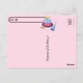 ポストクロッシング - 誕生日おめでとう - 猫 ポストカード (裏面)