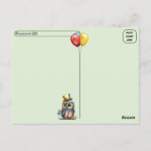 ポストクロッシング 誕生日 オオフクロウ ポストカード (裏面)