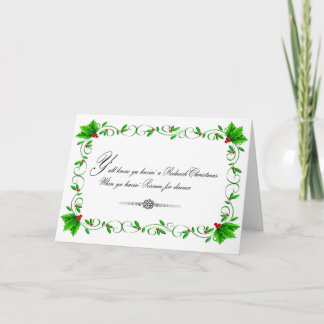 ポストサムディナークリスマスカード(白) シーズンカード