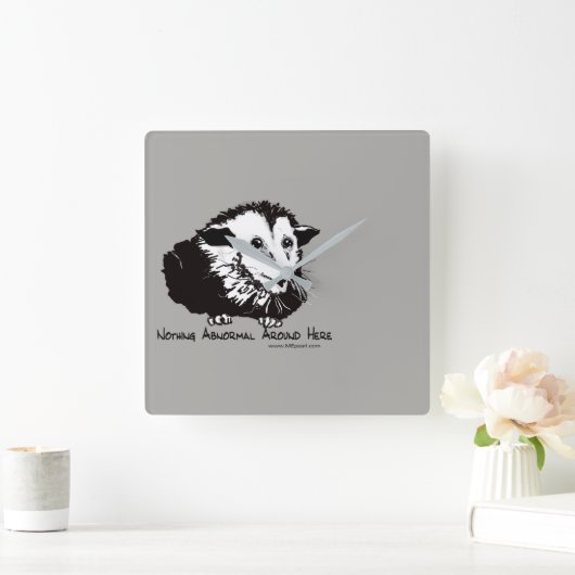 ポストサム付き壁時計 スクエア壁時計 (ホーム)