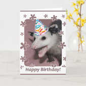 ポストサム誕生日カード カード (黄色い花)