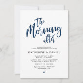 ポストズ結婚·ブルンチ、翌朝 招待状 (正面)