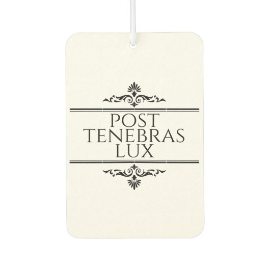 ポストテレブラスラックス カーエアーフレッシュナー (正面)