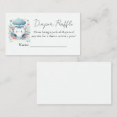 ポストパパピンクブルーおむつ及び拭きベビーシャワー エンクロージャーカード (正面/裏面)