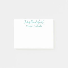 ポストパーソナライズされたイットメモの机の上から ポストイット