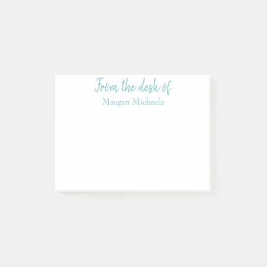 ポストパーソナライズされたイットメモの机の上から ポストイット (正面)