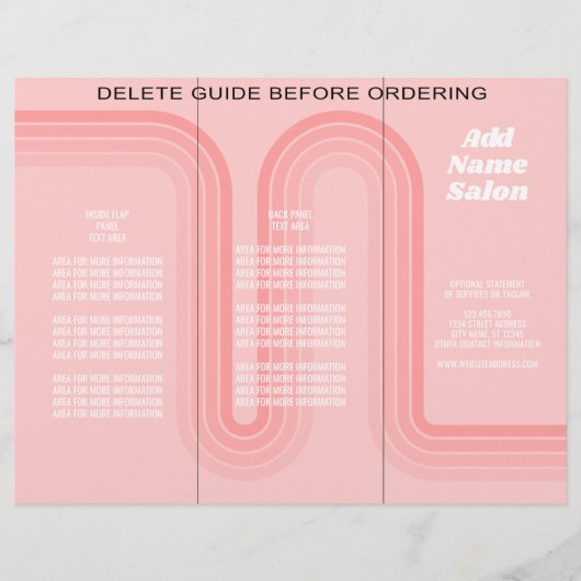 ポストピンクストライプレトロ事業 チラシ (正面)