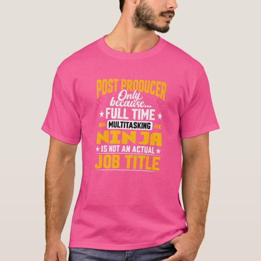 ポストプロデューサージョブタイトル Tシャツ (正面)