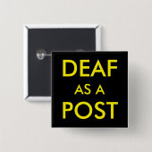 ポストボタンとして耳が聞こえない 缶バッジ (正面&裏面)