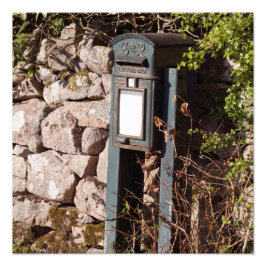 ポストボックスエスクデールクンブリア フォトプリント           