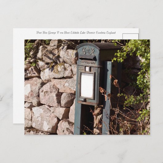 ポストボックスエスクデールクンブリア ポストカード (正面/裏面)