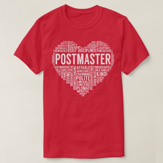 ポストマスターハート Tシャツ (デザイン正面)