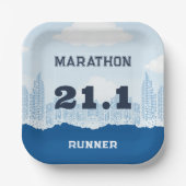 ポストマラソンレースパーティー ペーパープレート (正面)