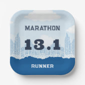ポストマラソンレースパーティー ペーパープレート (正面)