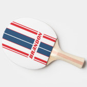 ポストマンノスタルジックストライプボード名 卓球ラケット (横)