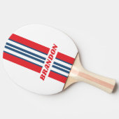 ポストマンノスタルジックストライプラリー名 卓球ラケット (横)
