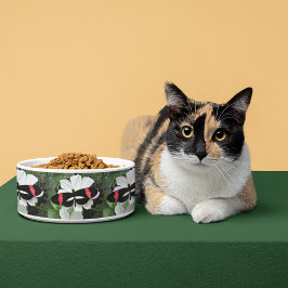 ポストマンバタフライオンフラワーフォトパターンペット ボウル