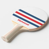 ポストマン ノスタルジック アクロス ストライピング ウィズ ネーム 卓球ラケット (正面アングル)