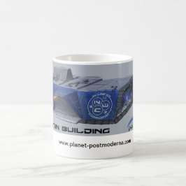 ポストモダナアート惑星： 管理BLDGコンセプトマグ コーヒーマグカップ