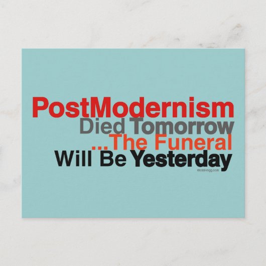 ポストモダニズムのはがき ポストカード (正面)