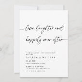 ポストモダンのブランチの後で楽しそ結婚うに 招待状 (正面)