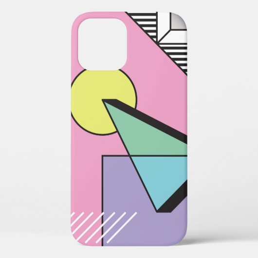 ポストモダンジオメトリ：抽象芸術合成 Case-Mate iPhoneケース (裏面)
