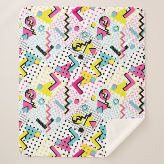 ポストモダンメンフィススタイルパターン シェルパブランケット (正面)